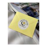 Sen Çok Özelsin Etiketi Sarı Papatya Renkli Yuvarlak Mat Sticker 4 Cm (20 Adet)