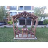 Şen Mobilya Çatılı Bank Pergola Kamelya 170X150 P50