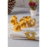 Sena Desire 6'lı Kalpli Bez Peçetelik (227-K) - Gold