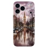 Senada Apple iPhone 17 Pro Korumalı ile Uyumlu Kılıf Dekoratif Silikon Baskılı Kapak Amsterdam