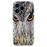 Senada Apple iPhone 17 Pro Korumalı ile Uyumlu Kılıf Dekoratif Silikon Baskılı Kapak Baykuş Asil