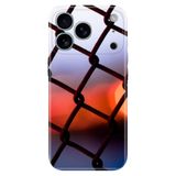 Senada Apple iPhone 17 Pro Korumalı ile Uyumlu Kılıf Dekoratif Silikon Baskılı Kapak Günbatımı Örgü