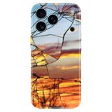 Senada Apple iPhone 17 Pro Korumalı ile Uyumlu Kılıf Dekoratif Silikon Baskılı Kapak Günbatımı