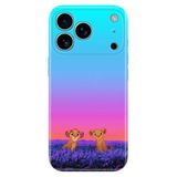 Senada Apple iPhone 17 Pro Korumalı ile Uyumlu Kılıf Dekoratif Silikon Baskılı Kapak Junior Aslanlar