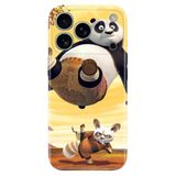 Senada Apple iPhone 17 Pro Korumalı ile Uyumlu Kılıf Dekoratif Silikon Baskılı Kapak Kungfu Panda