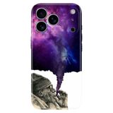 Senada Apple iPhone 17 Pro Korumalı ile Uyumlu Kılıf Dekoratif Silikon Baskılı Kapak Smoke