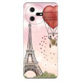 Senada Casper Via A40 İle Uyumlu Kılıf Color Telefon İle Uyumlu Kılıfı Baskılı Eiffel/Paris