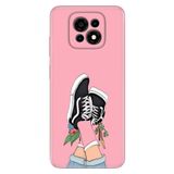 Senada Casper Via M30 İle Uyumlu Kılıf Telefon İle Uyumlu Kılıfı Viam30 Baskılı Pembe Kolej
