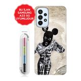Senada Galaxy A13 A33 5G A54 M14 A72 A73 İle Uyumlu Kılıf Resimli Silikon Kapak Artful Minnie