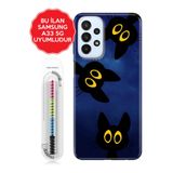 Senada Galaxy A13 A33 5G A54 M14 A72 A73 İle Uyumlu Kılıf Resimli Silikon Kapak Karanlık Kedileri