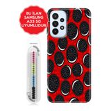 Senada Galaxy A13 A33 5G A54 M14 A72 A73 İle Uyumlu Kılıf Resimli Silikon Kapak Kremalı