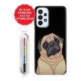 Senada Galaxy A13 A33 5G A54 M14 A72 A73 İle Uyumlu Kılıf Resimli Silikon Kapak Minnoş Pug Uyumlu