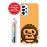 Senada Galaxy A13 A33 5G A54 M14 A72 A73 İle Uyumlu Kılıf Resimli Silikon Kapak Monkey