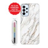 Senada Galaxy A13 A33 5G A54 M14 A72 A73 İle Uyumlu Kılıf Resimli Silikon Kapak Pera Mermer