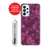 Senada Galaxy A13 A33 5G A54 M14 A72 A73 İle Uyumlu Kılıf Resimli Silikon Kapak Pink Wall