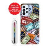 Senada Galaxy A13 A33 5G A54 M14 A72 A73 İle Uyumlu Kılıf Resimli Silikon Kapak Roma Seramik