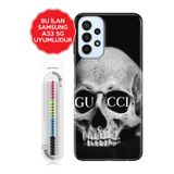 Senada Galaxy A13 A33 5G A54 M14 A72 A73 İle Uyumlu Kılıf Resimli Silikon Kapak Skull Fashion Uyumlu