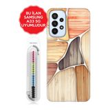 Senada Galaxy A13 A33 5G A54 M14 A72 A73 İle Uyumlu Kılıf Resimli Silikon Kapak Woodblocks