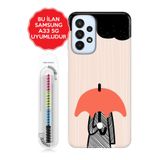 Senada Galaxy A13 A33 5G A54 M14 A72 A73 İle Uyumlu Kılıf Resimli Silikon Kapak Yağmur