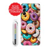 Senada Galaxy A13 A33 5G A54 M14 A72 A73 İle Uyumlu Kılıf Silikon Kapak Donut Cenneti