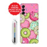 Senada Galaxy A13 A33 5G A54 M14 A72 A73 İle Uyumlu Kılıf Silikon Kapak Donut888