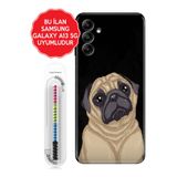 Senada Galaxy A13 A33 5G A54 M14 A72 A73 İle Uyumlu Kılıf Silikon Kapak Minnoş Pug