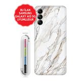 Senada Galaxy A13 A33 5G A54 M14 A72 A73 İle Uyumlu Kılıf Silikon Kapak Pera Mermer