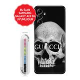 Senada Galaxy A13 A33 5G A54 M14 A72 A73 İle Uyumlu Kılıf Silikon Kapak Skull Fashion