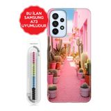 Senada Galaxy A13 A33 5G A54 M14 A72 A73 İle Uyumlu Kılıf Telefon İle Uyumlu Kılıfı Kabı Kaktüs Adası