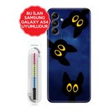 Senada Galaxy A13 A33 5G A54 M14 A72 A73 İle Uyumlu Kılıf Temalı Telefon İle Uyumlu Kılıfı Karanlık Kedileri