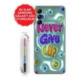 Senada Galaxy A13 A33 5G A54 M14 A72 A73 İle Uyumlu Kılıf Temalı Telefon İle Uyumlu Kılıfı Nevergiveup