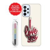 Senada Galaxy A13 A33 5G A54 M14 A72 A73 Uyumlu İle Uyumlu Kılıf Resimli Silikon Kapak İloveyou