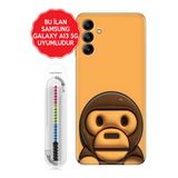 Senada Galaxy A13 A33 5G A54 M14 A72 A73 Uyumlu İle Uyumlu Kılıf Silikon Kapak Monkey