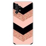 Senada Galaxy A33 İle Uyumlu Kılıf 0.4Mm Lazer Kesim Silikon Kapak Simli Pullu Mermer