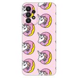 Senada Galaxy A33 Uyumlu İle Uyumlu Kılıf 0.4Mm Lazer Kesim Silikon Kapak Unicorn Donut