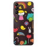 Senada Galaxy A54 İle Uyumlu Kılıf Silikon Desenli Resimli Uv Kapak Sweet