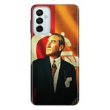 Senada Galaxy M23 İle Uyumlu Kılıf 0.4Mm Lazer Kesim Silikon Kapak Gs Mustafa Kemal