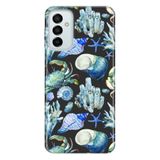 Senada Galaxy M23 İle Uyumlu Kılıf 0.4Mm Lazer Kesim Silikon Kapak Mavi Dünya