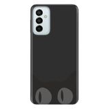 Senada Galaxy M23 İle Uyumlu Kılıf 0.4Mm Lazer Kesim Silikon Kapak Şaşkın Kedi