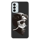 Senada Galaxy M23 Uyumlu İle Uyumlu Kılıf 0.4Mm Lazer Kesim Silikon Kapak Korsan Kedi