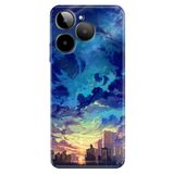 Senada General Mobile Era 30 İle Uyumlu Kılıf Telefon İle Uyumlu Kılıfı Era30 Baskılı Cloud City