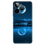 Senada General Mobile Era 30 İle Uyumlu Kılıf Telefon İle Uyumlu Kılıfı Era30 Baskılı Dolunay Deniz