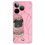 Senada General Mobile Era 30 İle Uyumlu Kılıf Telefon İle Uyumlu Kılıfı Era30 Baskılı Süslü Tarz Pug