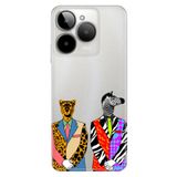 Senada General Mobile Era 30 İle Uyumlu Kılıf Telefon İle Uyumlu Kılıfı Era30 Baskılı Zebra Kaplan Retro