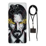 Senada General Mobile Era 50 İle Uyumlu Kılıf Desenli John Silikon İpli Boyun Askı Aparatlı