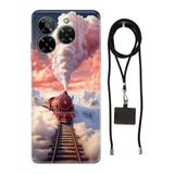 Senada General Mobile Era 50 İle Uyumlu Kılıf Desenli Tren Silikon İpli Boyun Askı Aparatlı