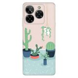 Senada General Mobile Era 50 İle Uyumlu Kılıf Telefon İle Uyumlu Kılıfı Era50 Baskılı Cactus Co