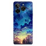 Senada General Mobile Era 50 İle Uyumlu Kılıf Telefon İle Uyumlu Kılıfı Era50 Baskılı Cloud City