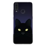 Senada General Mobile Gm 10 İle Uyumlu Kılıf 0.4Mm Lazer Kesim Silikon Kapak Kara Kedi