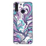 Senada General Mobile Gm 10 İle Uyumlu Kılıf 0.4Mm Lazer Kesim Silikon Kapak Mavi Mandala